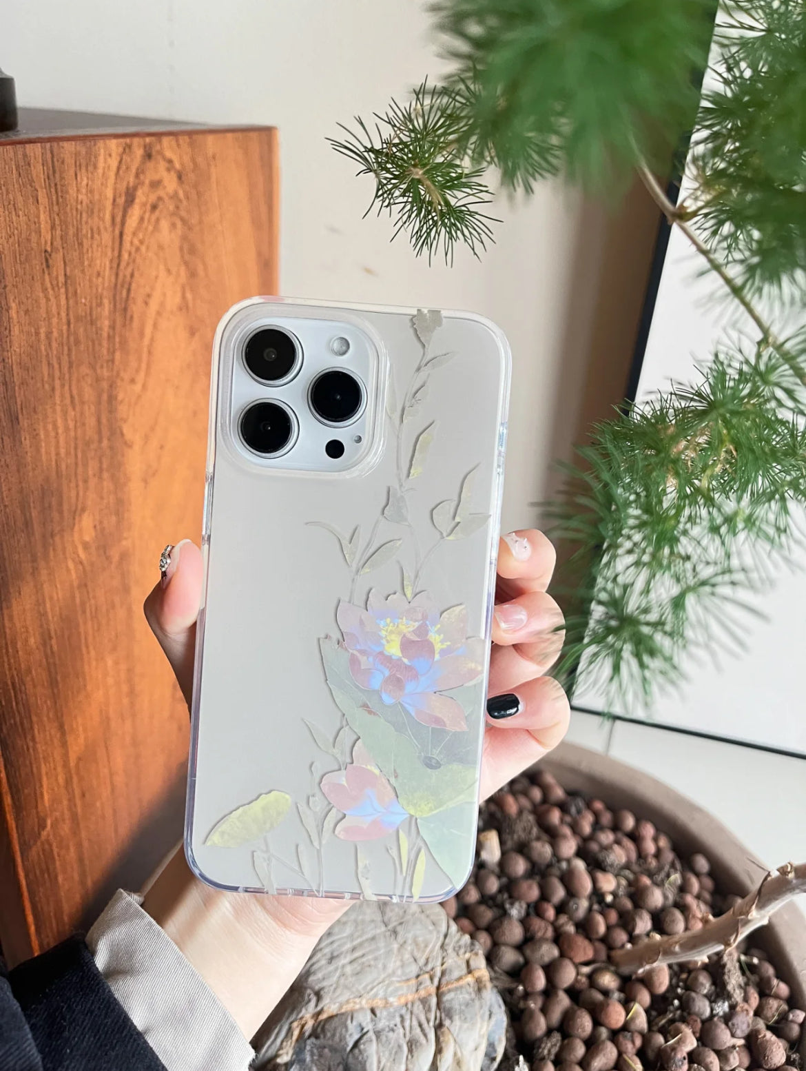 「Chinoiserie」Summer Lotus Printed Phone Case | iPhone Case | Three Fleas