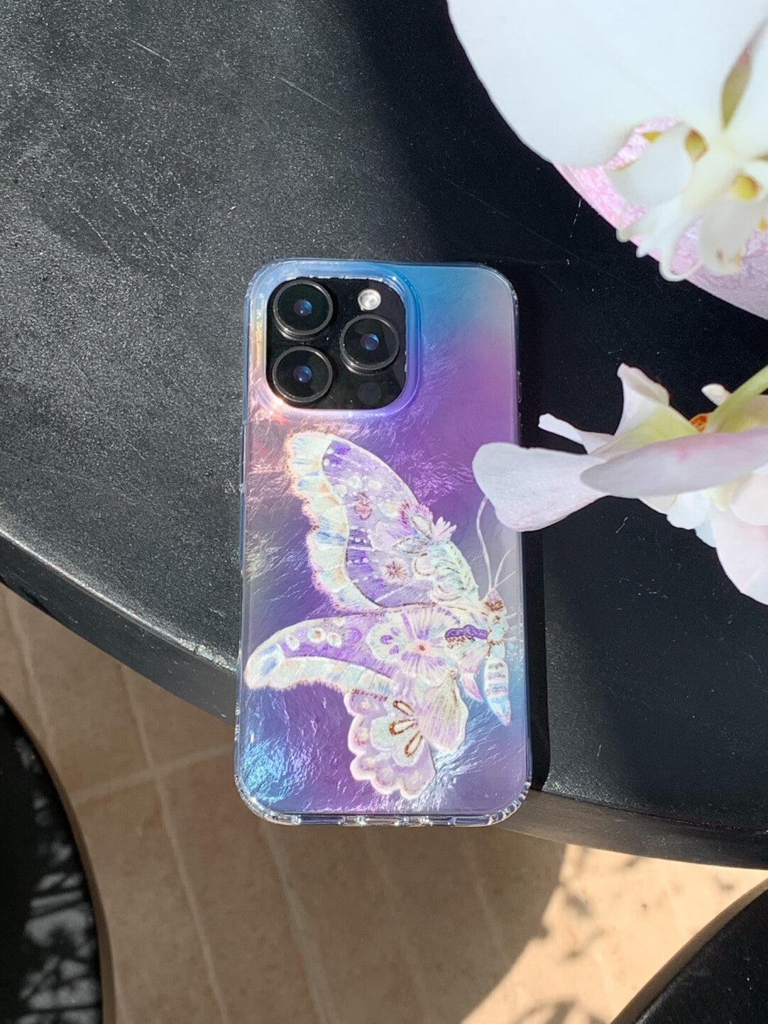 Dreamy Glitter Butterfly Print Phone Case | iPhone Case | Three Fleas