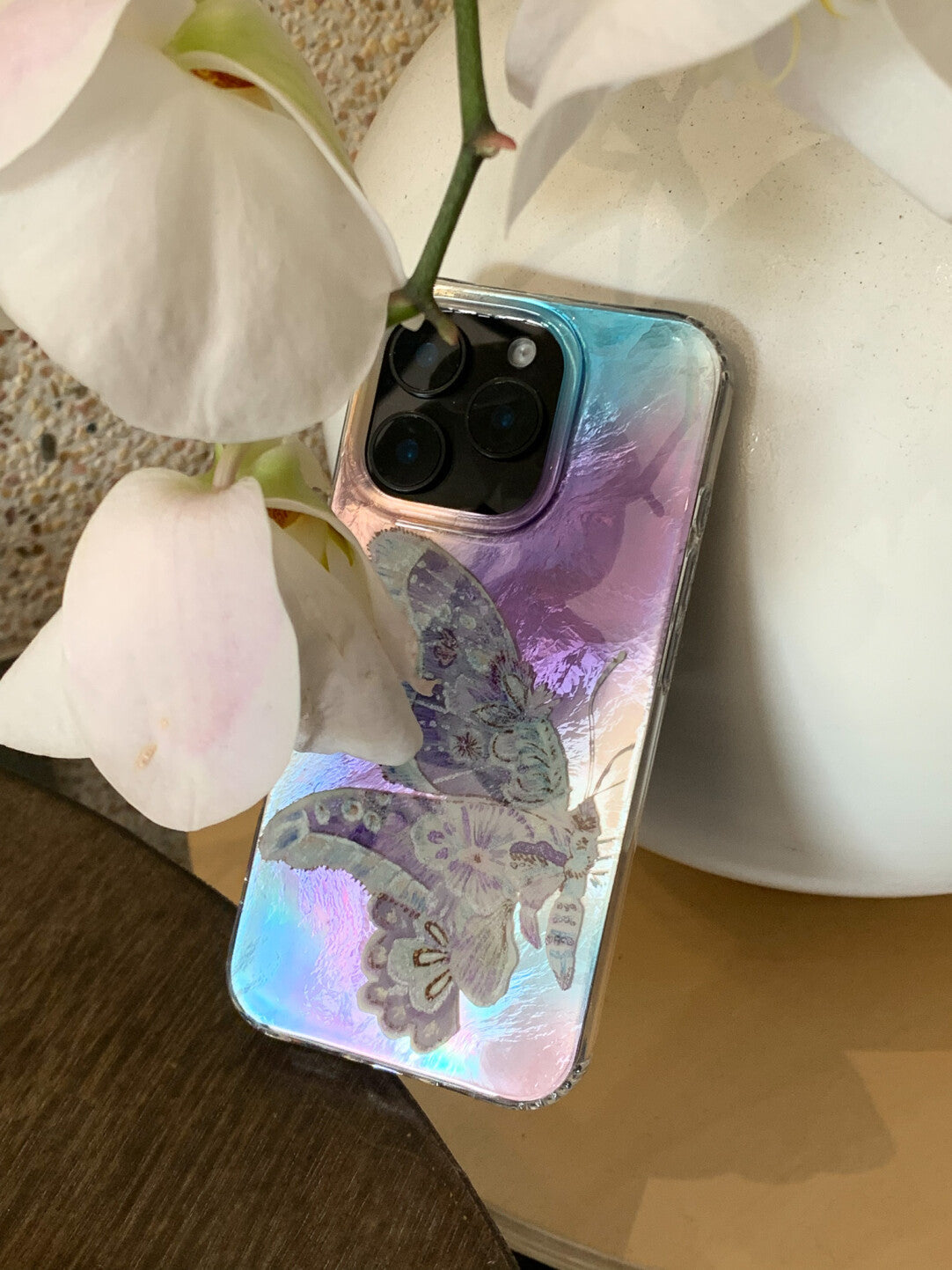 Dreamy Glitter Butterfly Print Phone Case | iPhone Case | Three Fleas