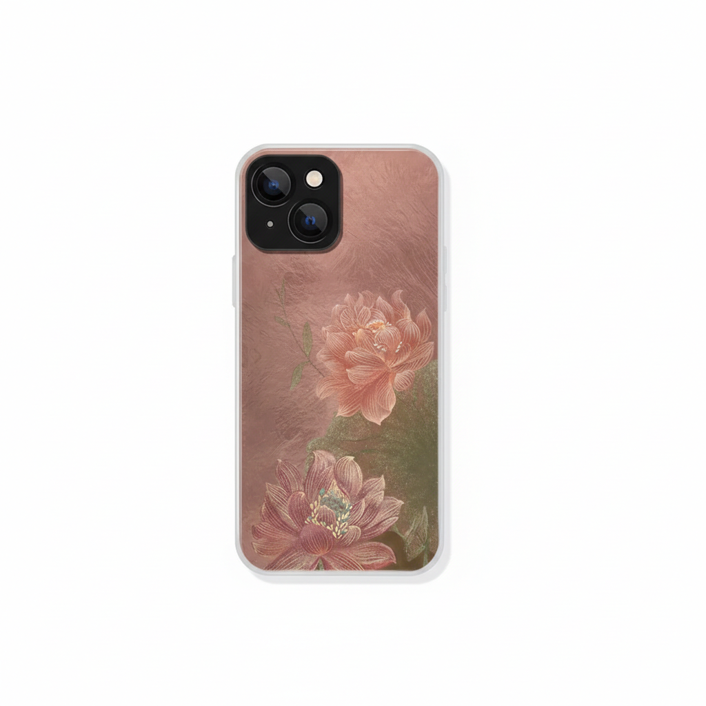 Gilded Lotus IMD Dual-Layer Case | iPhone Case | Three Fleas