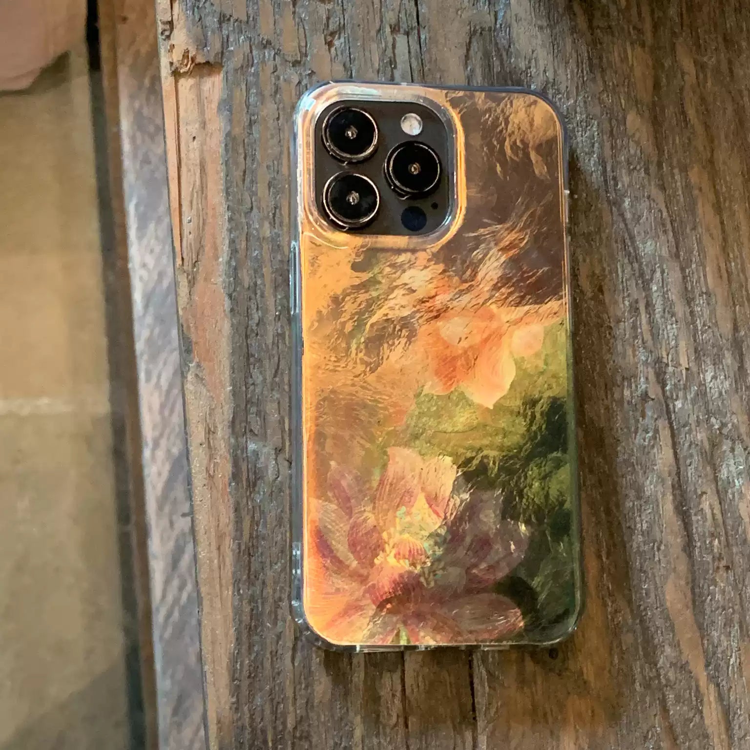 Gilded Lotus IMD Dual-Layer Case | iPhone Case | Three Fleas