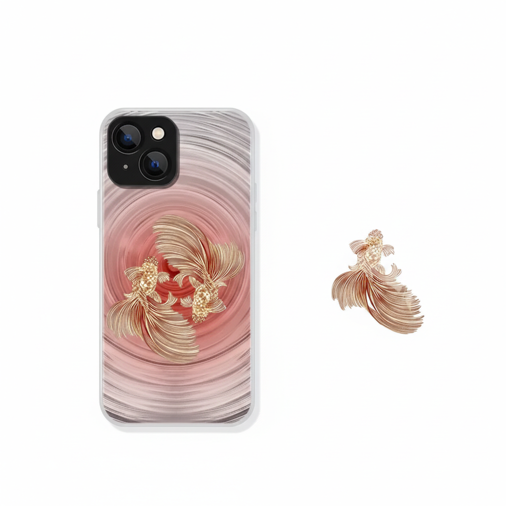 Golden Carp Heritage IMD Dual-Layer Case | iPhone Case | Three Fleas