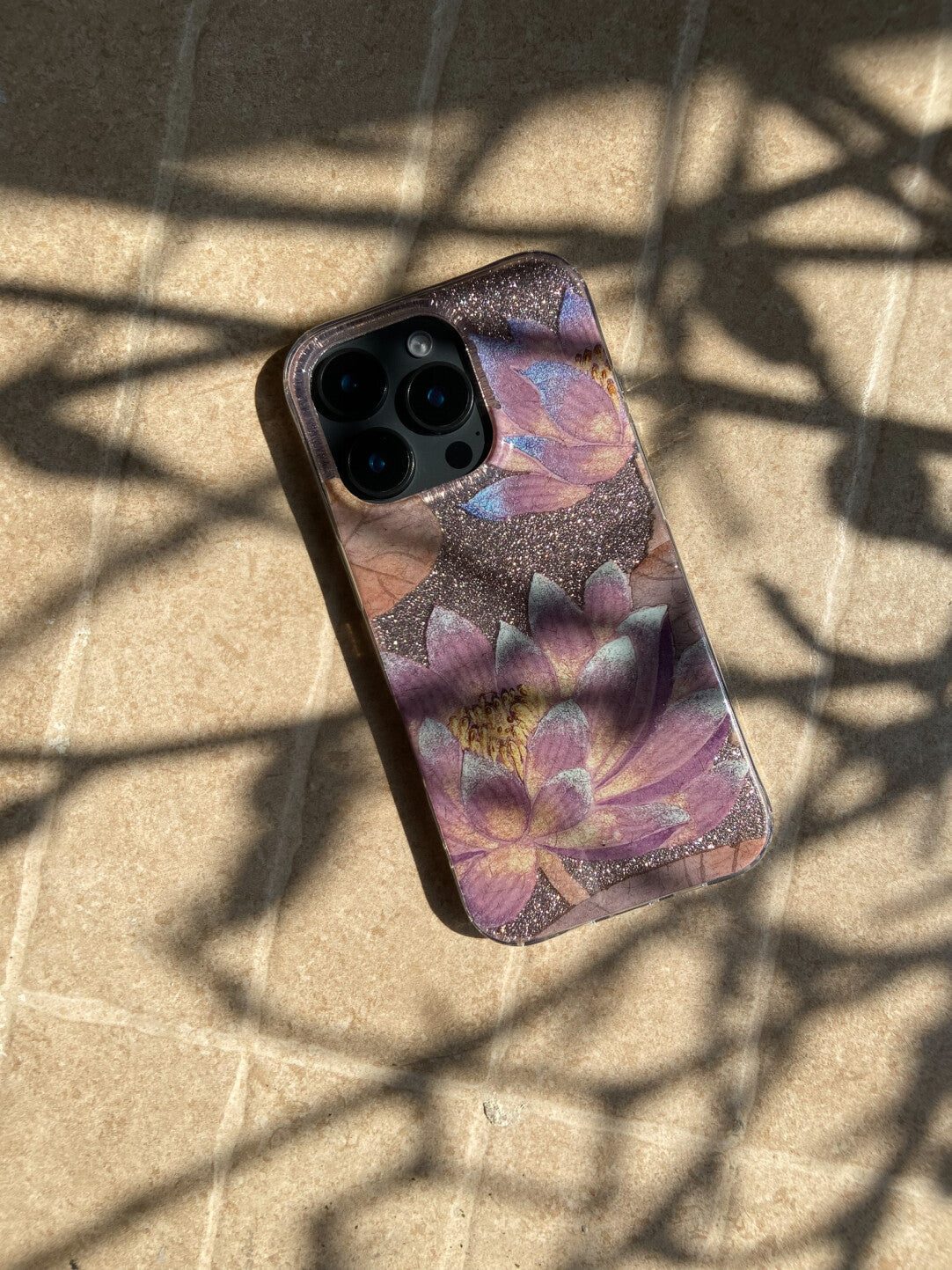 Purple Lucky Lotus Bloom Phone Case | iPhone Case | Three Fleas