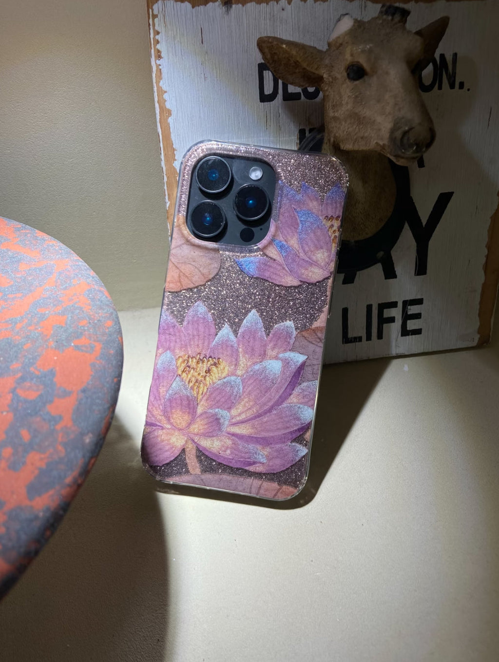 Purple Lucky Lotus Bloom Phone Case | iPhone Case | Three Fleas