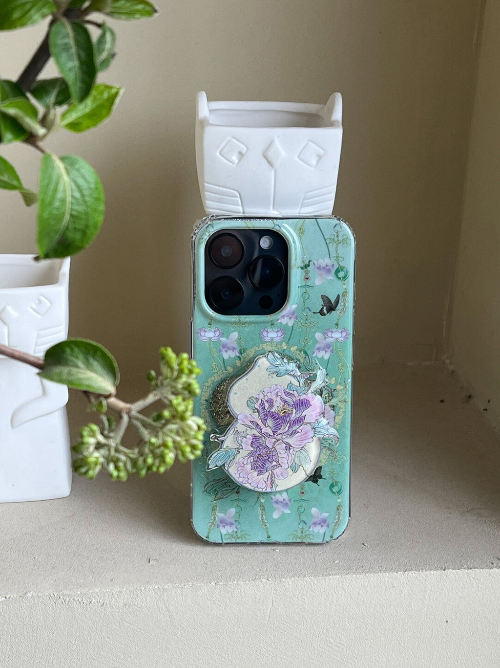 Purple Ripple Printed Phone Case | iPhone Case | Three Fleas