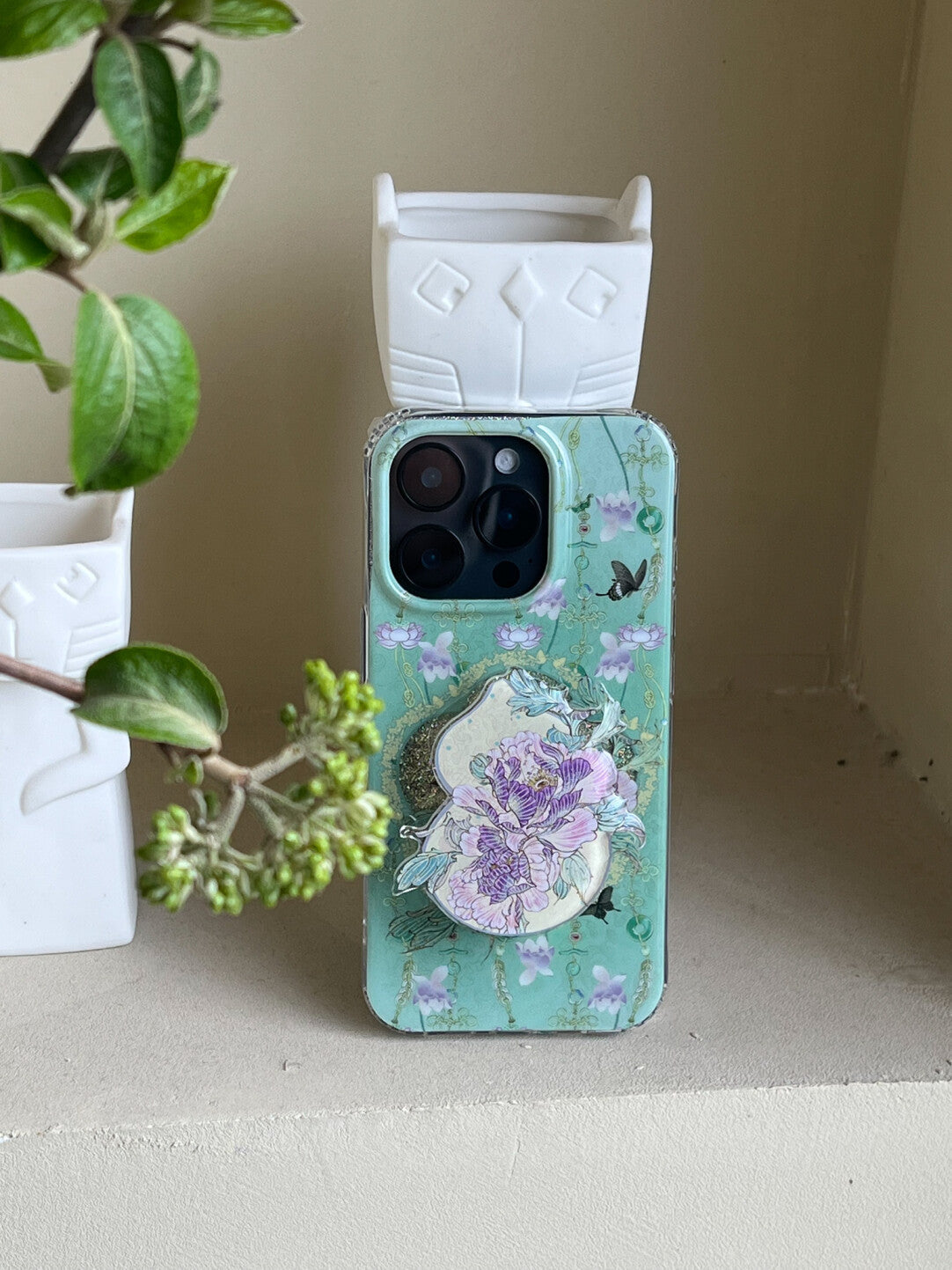 Purple Ripple Printed Phone Case | iPhone Case | Three Fleas