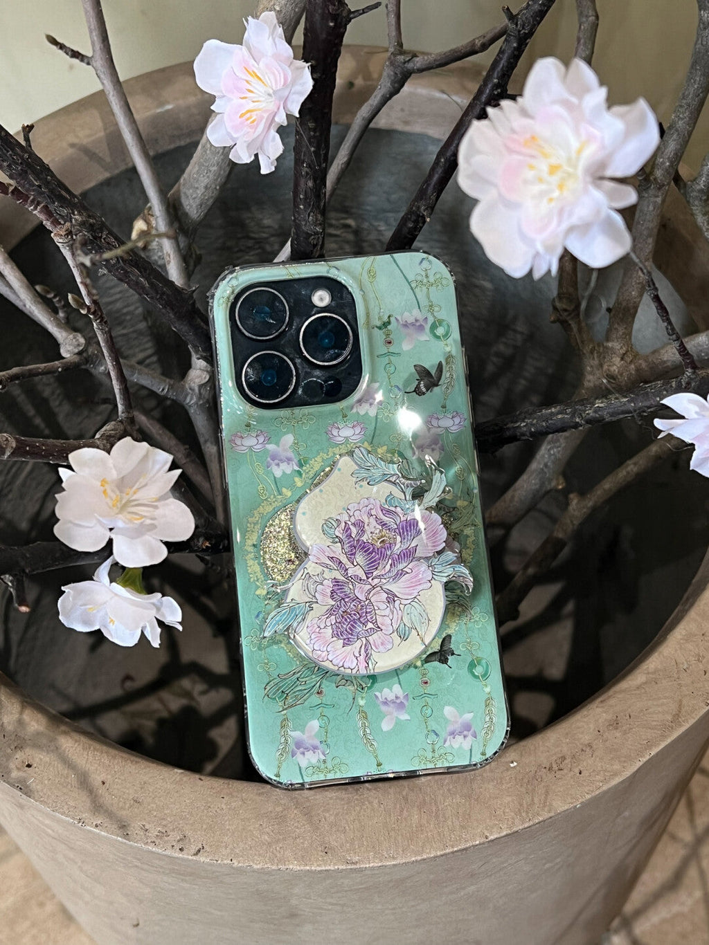 Purple Ripple Printed Phone Case | iPhone Case | Three Fleas