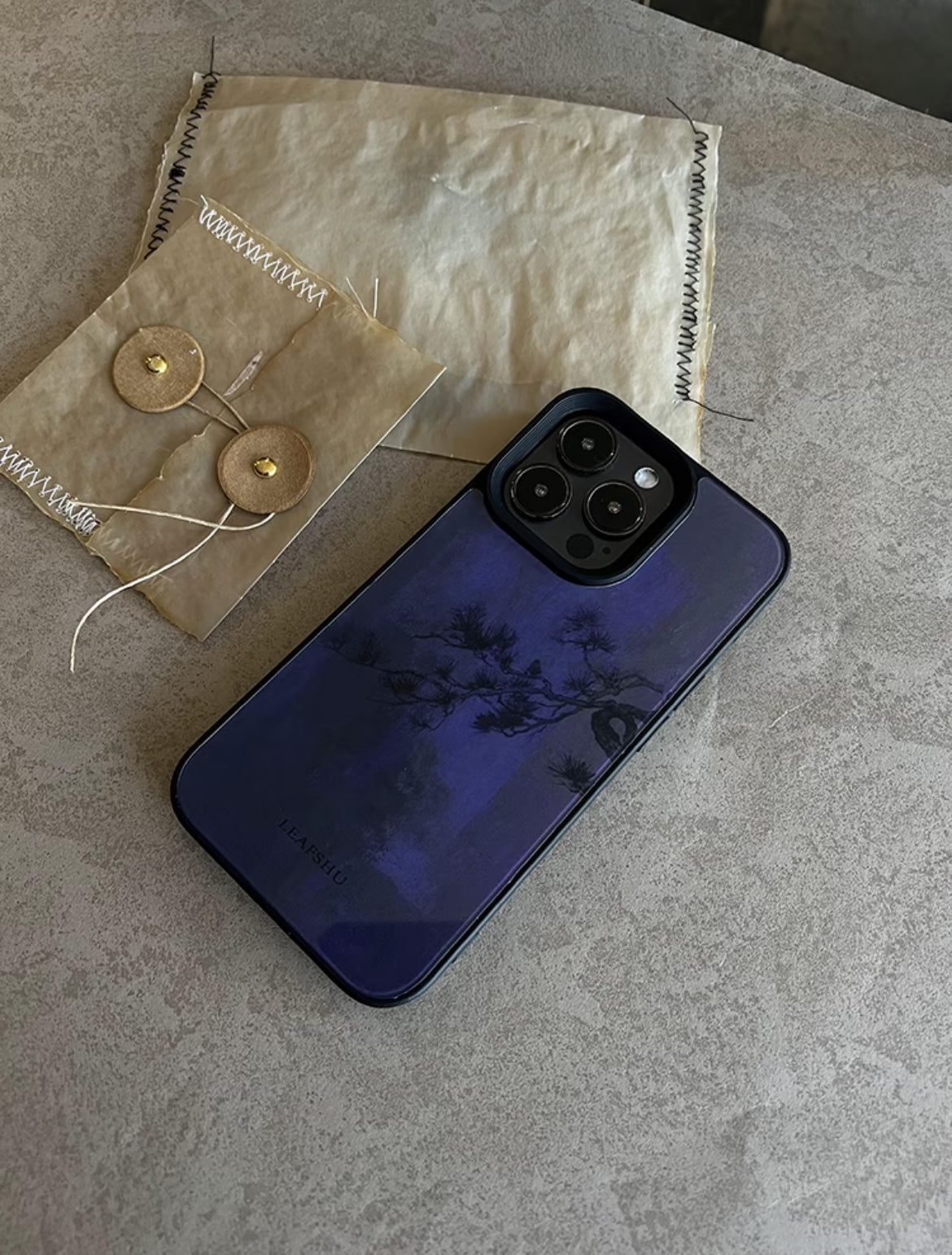「Chinoiserie」Purple Shadow Phone Case | iPhone Case | Three Fleas