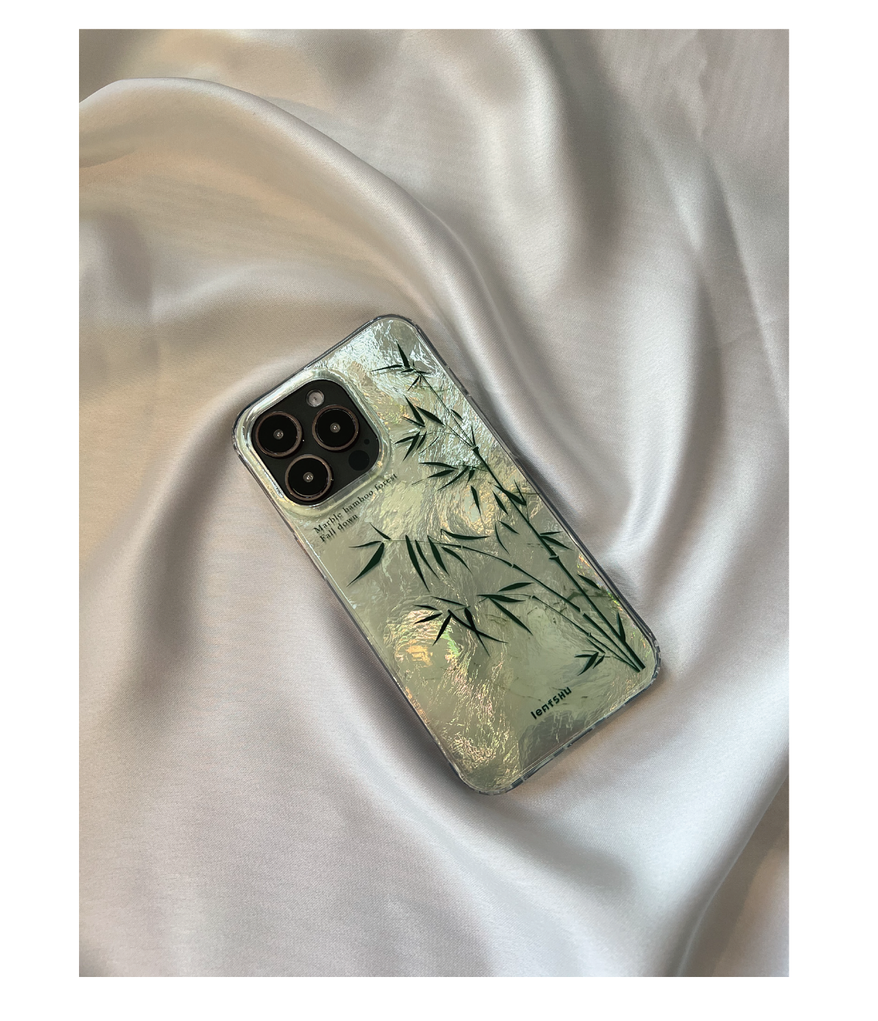 Silver Bamboo IMD Dual-Layer Case | iPhone Case | Three Fleas