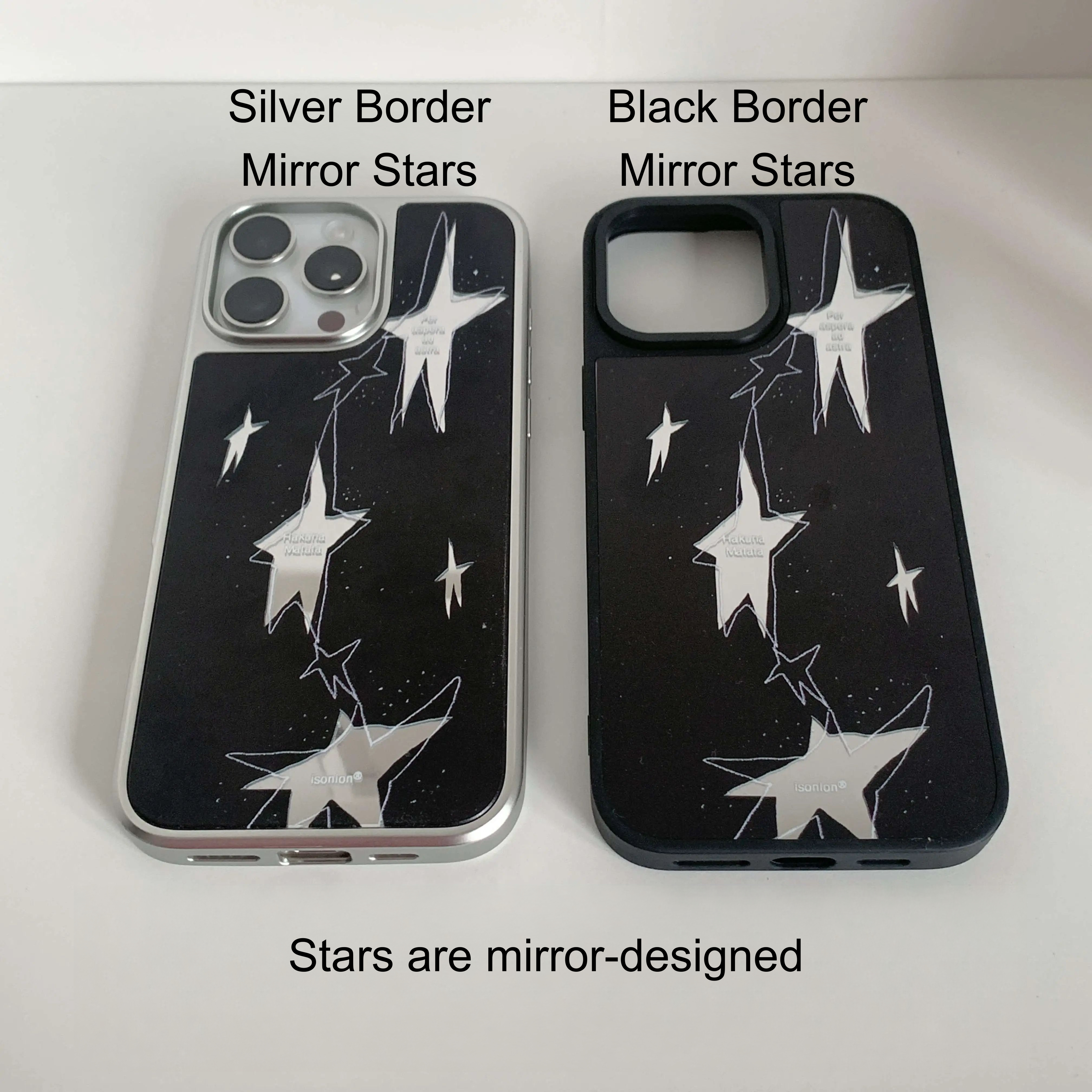 Y2K Star Mirror & Epoxy Resin Aesthetic Phone Case - BYY