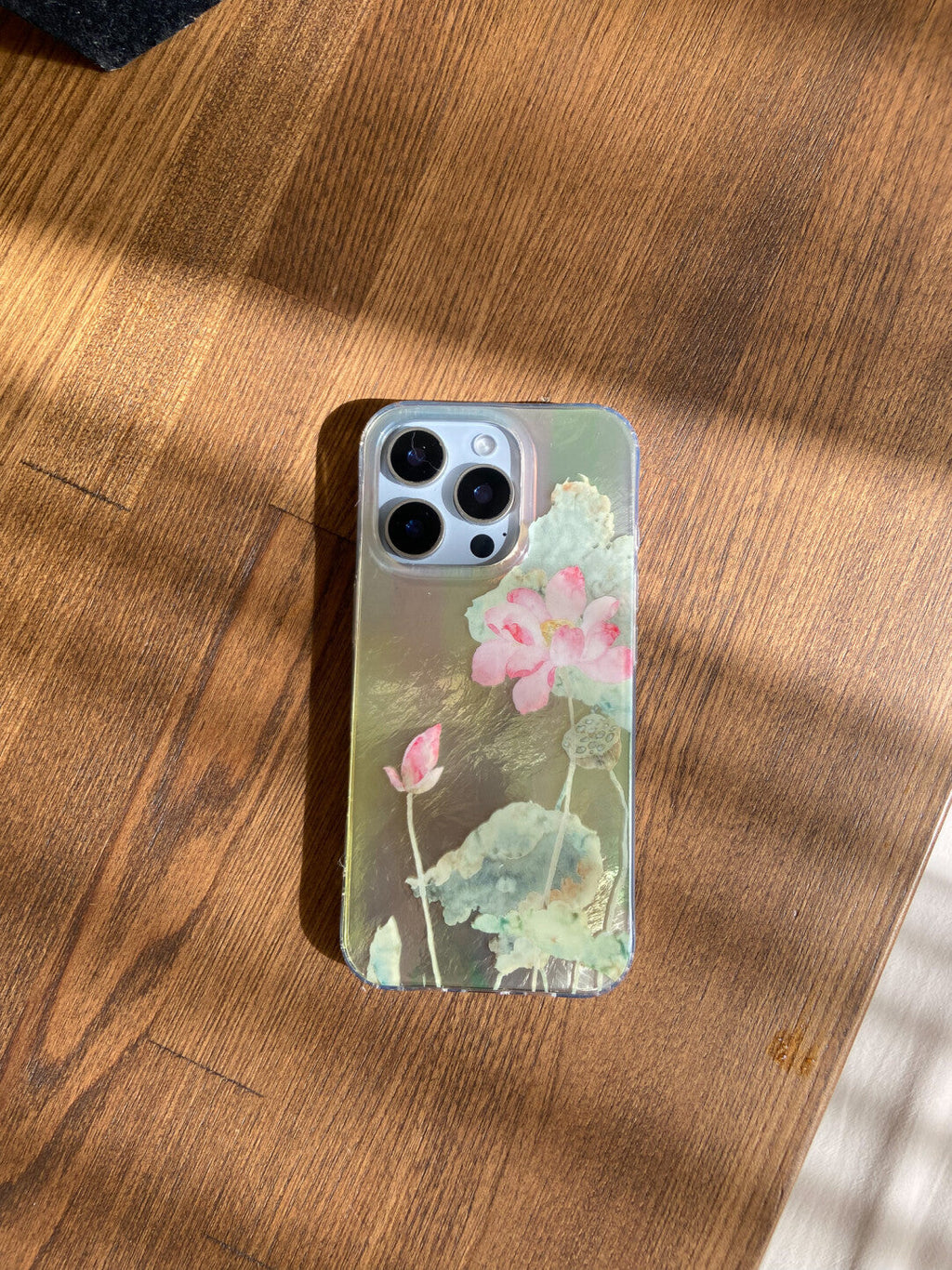 Summer Pink Sparkling Lotus Phone Case | iPhone Case | Three Fleas