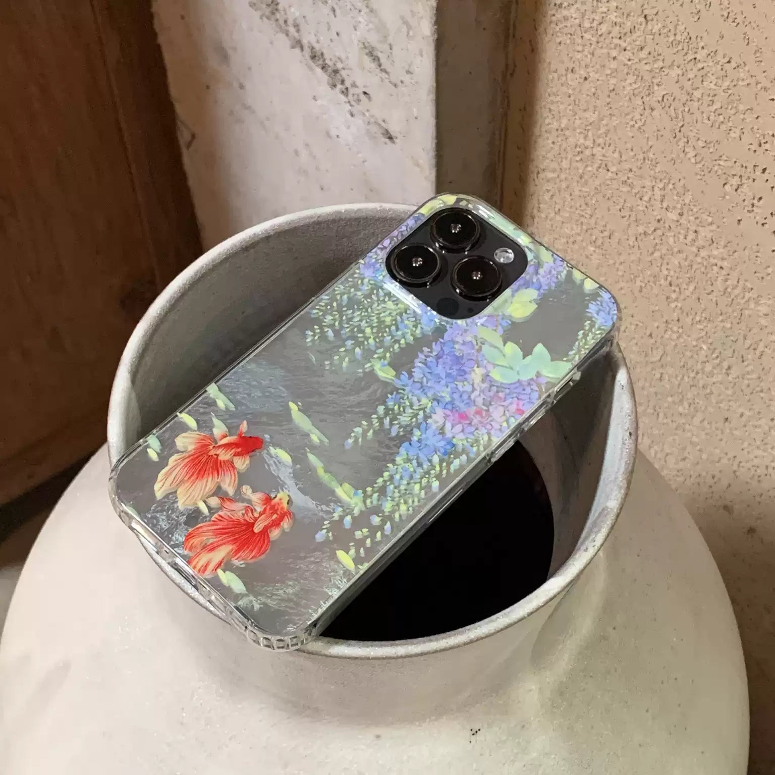 Wisteria Brocade IMD Dual-Layer Case | iPhone Case | Three Fleas