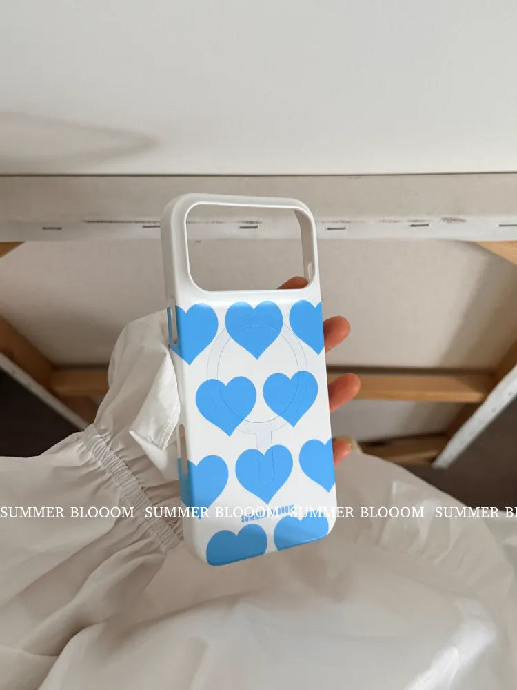 Heart Series Magnetic Matte Phone Case - SB-IML MagSafe