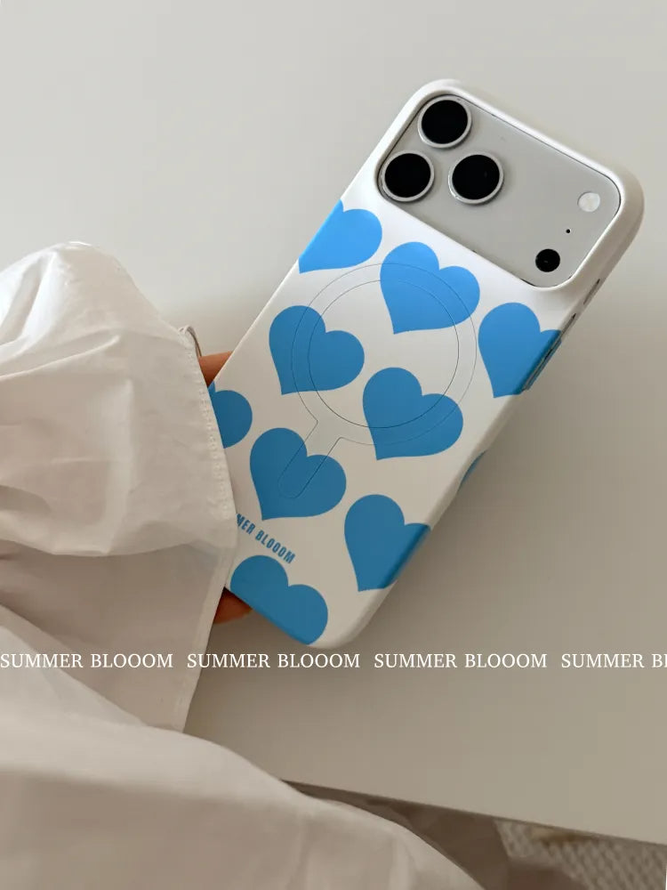 Heart Series Magnetic Matte Phone Case - SB-IML MagSafe