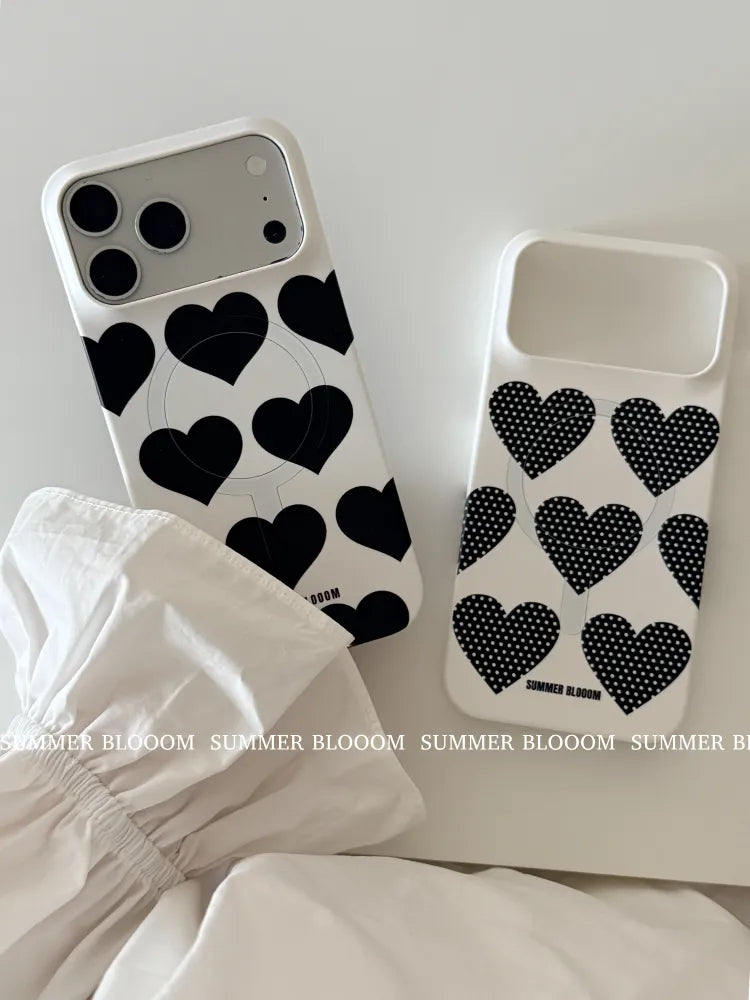Heart Series Magnetic Matte Phone Case - SB-IML MagSafe
