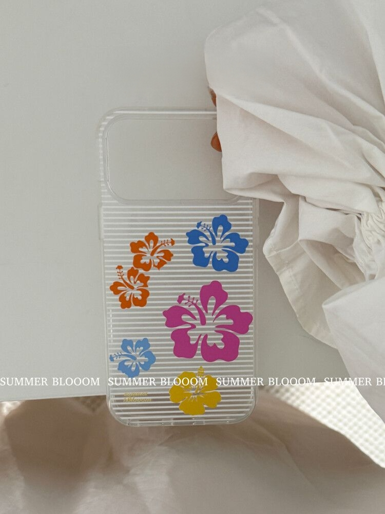 Clear Ins Style Tropical Flower Artistic Phone Case - SB-MagSafe