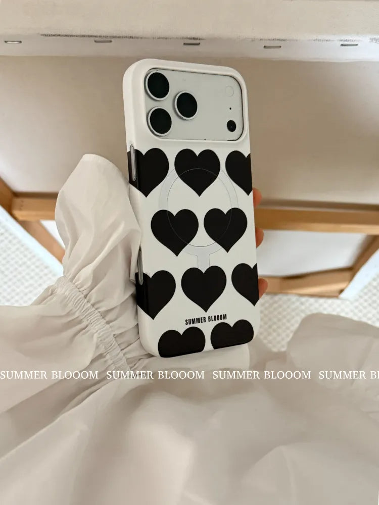 Heart Series Magnetic Matte Phone Case - SB-IML MagSafe