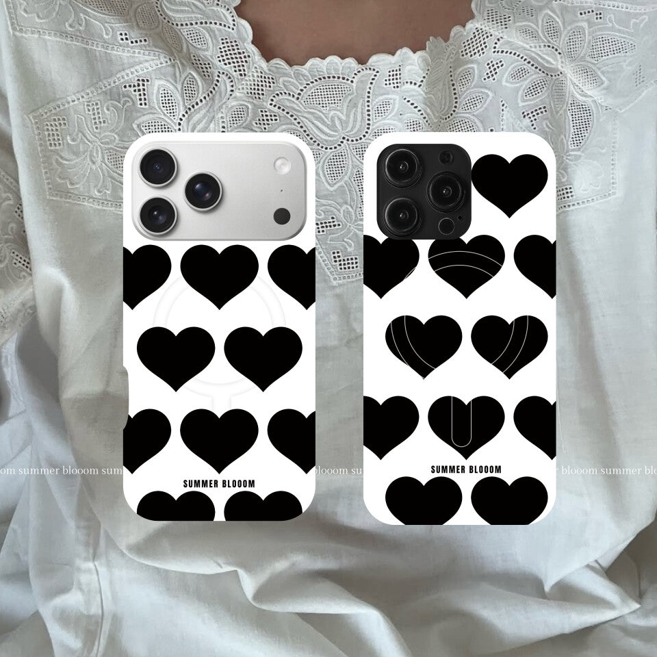 Heart Series Magnetic Matte Phone Case - SB-IML MagSafe