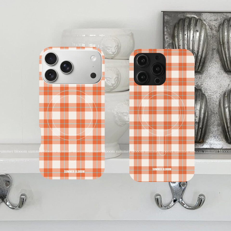 Aesthetic Plaid iPhone Case - Single Layer SB-IML MagSafe