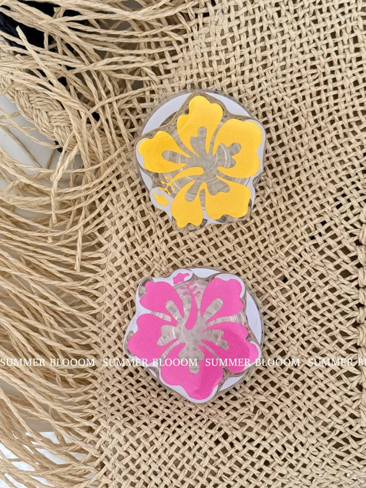 Clear Ins Style Tropical Flower Artistic Phone Case - SB-MagSafe