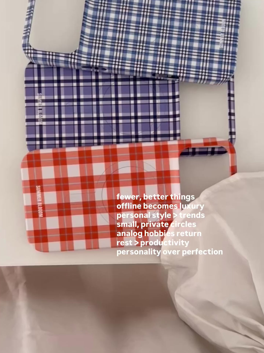 Aesthetic Plaid iPhone Case - Single Layer SB-IML MagSafe