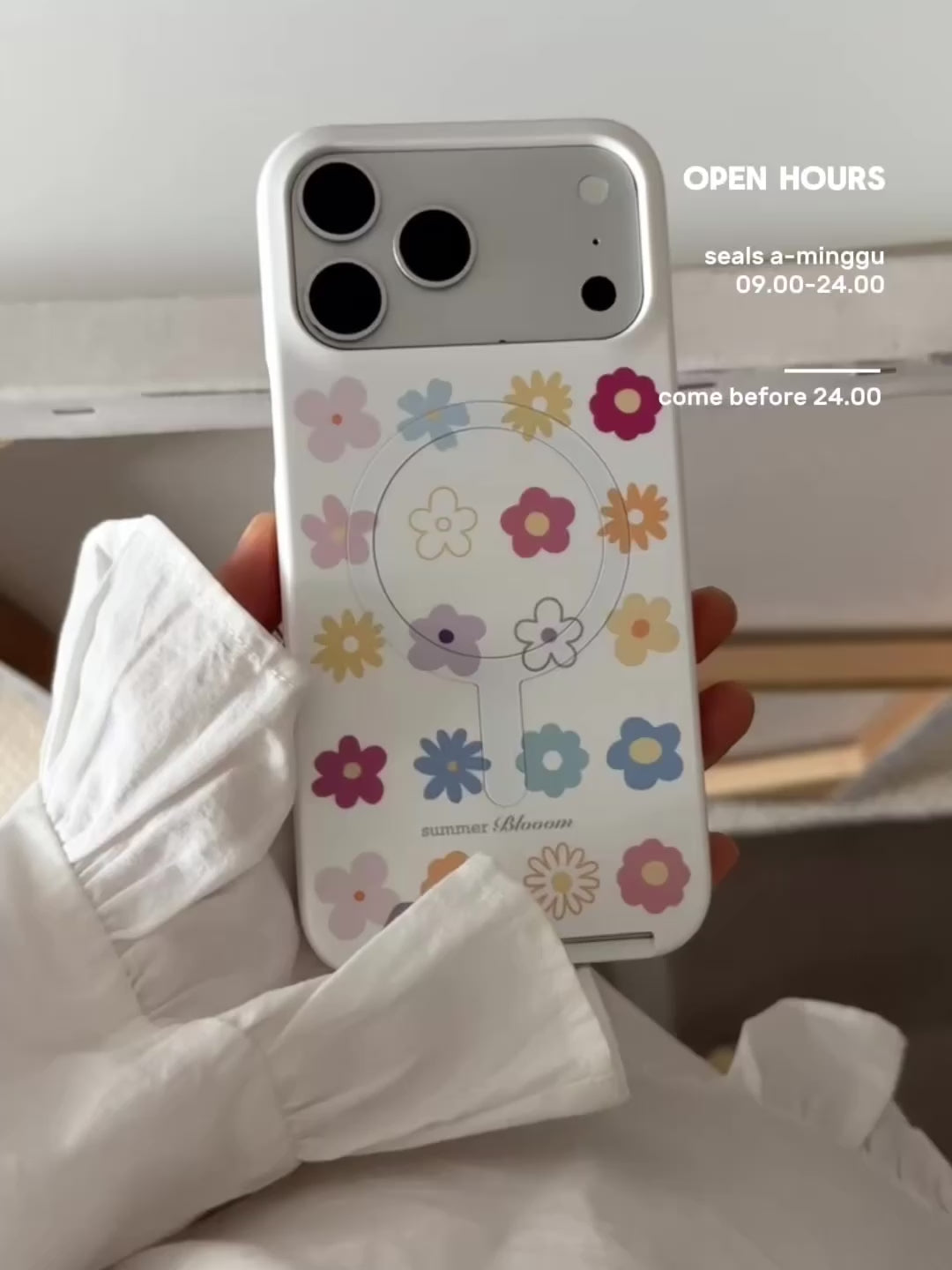 Artistic Spring Floral Phone Case with Slot&MagSafe - SB-IML